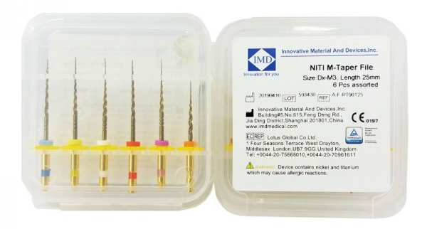 فایل روتاری IMD سیستم 6 فایلی M-Taper طول 25